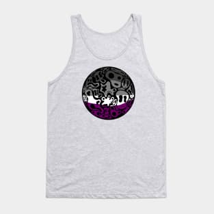 Asexual Pride - Ghost Bubble Tank Top